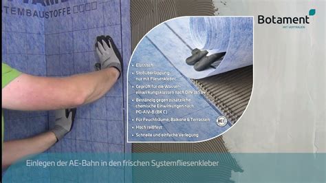 Ritinine hidroizoliacija Abdichtungs und entkopplungsbahn schema