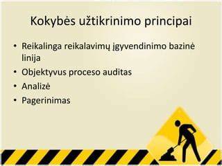 Infografika apie vidaus apdailos procesą: planavimas, projektavimas, įrengimas, kokybės kontrolė