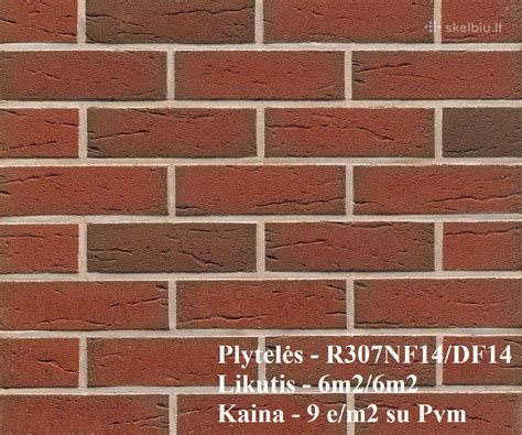 Klinkerio plytelių tekstūros