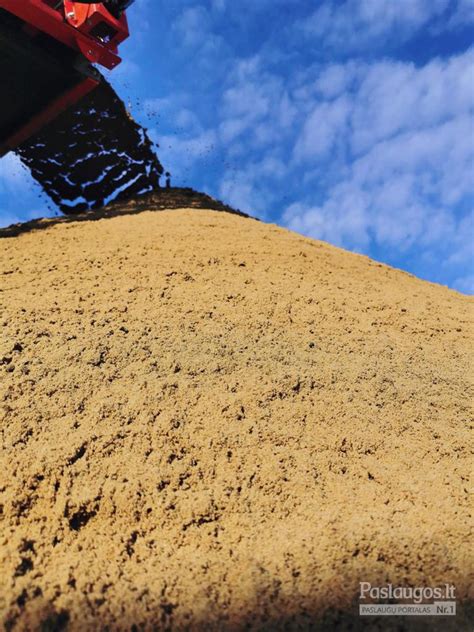 Statybinės medžiagos: cementas, smėlis, žvyras