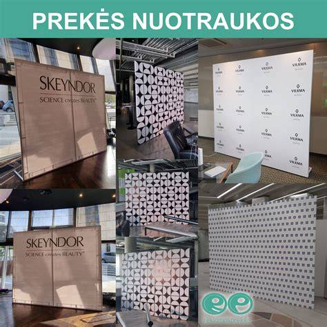 Foto sienelės pavyzdys su elegantišku draperiniu fonu
