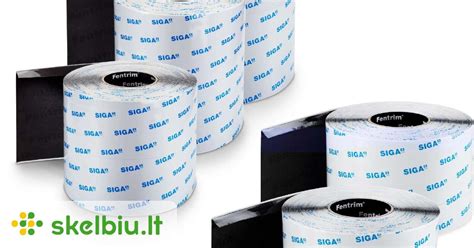 Įvairių tipų SIGA sandarinimo juostų palyginimas
