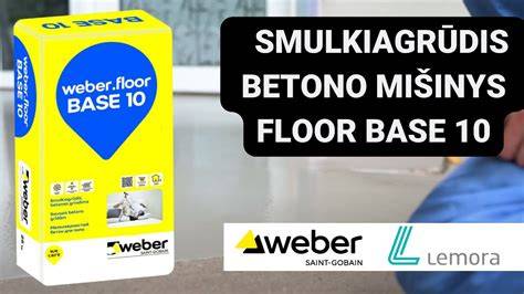 Infografika: Weber.floor BASE 10 taikymo sritis ir sluoksnių logika
