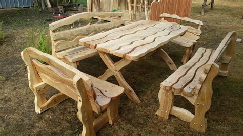 Medinių lauko baldų gamyba