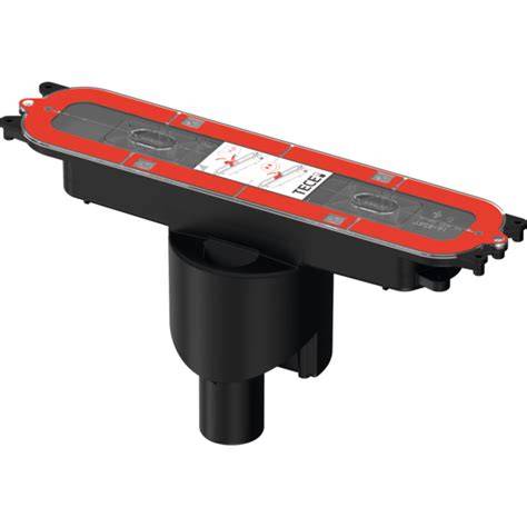 TECEdrainprofile ir TECEdrainline sistemos schematika