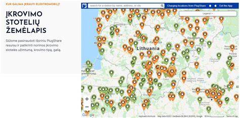 Greito sprendimo žemėlapis su parduotuvėmis Lietuvoje