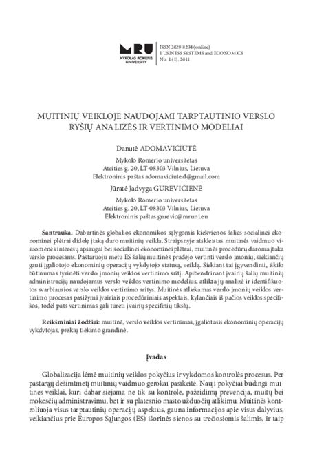 Verslo įmonių analizės schema