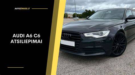 Infografika: Audi A6 C6 sparnų įvairovė pagal metus ir modifikacijas