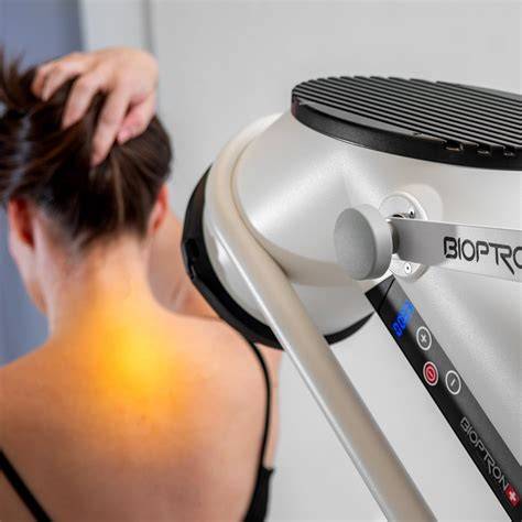Bioptron šviesos terapijos veikimo principo schema: įsiskverbimas į odą, ląstelių stimuliavimas, kraujotakos gerinimas, regeneracija