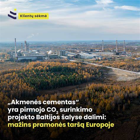 CO2 surinkimo ir transportavimo projektas Lietuvoje - infografika