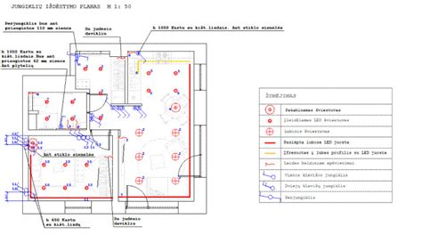 TASSU šildymo kabelio montavimo schema
