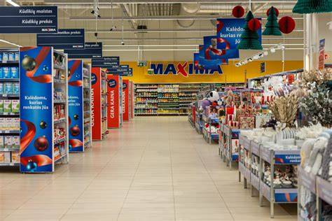 Ermitažo parduotuvės prekių asortimentas