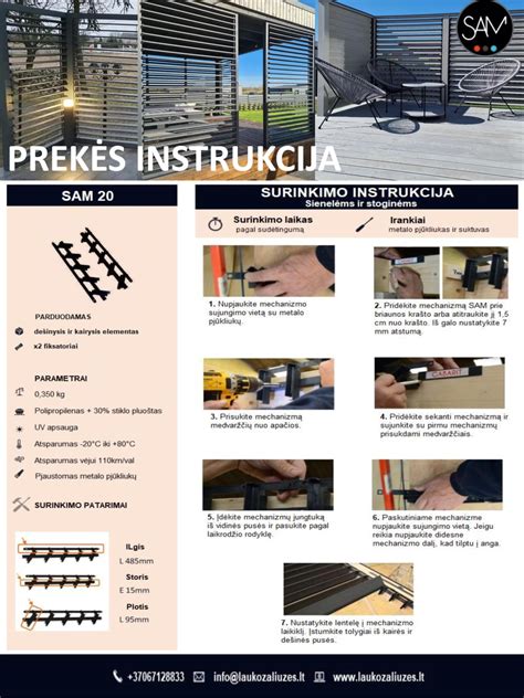 Infografika: Apsauginių lauko žaliuzių tipai ir tinkamas montavimo vietas
