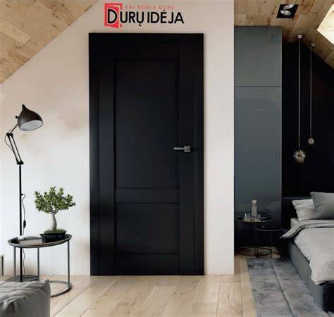 Juodos durys kaip stilingas akcentas