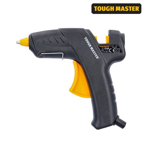 karštų klijų pistoletas darbe