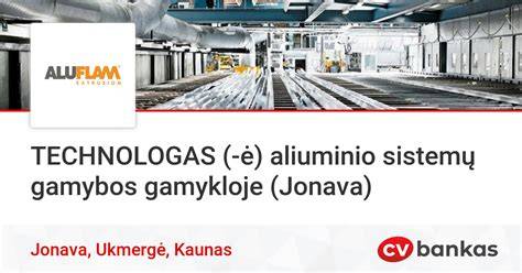 aliuminio profilių ekstruzija gamykloje