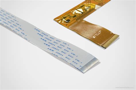 Skirtingi lanksčių jungčių tipai: FPC, FFC ir elastomerinės juostelės