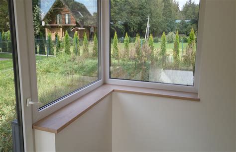 Vidaus palangės montavimas: tarpas tarp angokraščio ir palangės