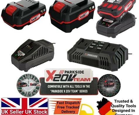 Infografika: PARKSIDE akumuliatorių šeimos suderinamumas (X12V, X20V, 40V) ir veikimo laikas