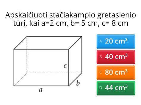 Formula: lentos tūrio skaičiavimas kubais