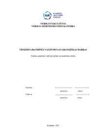 Dispečerio valdymo ir kokybės kontrolės grandinės schema