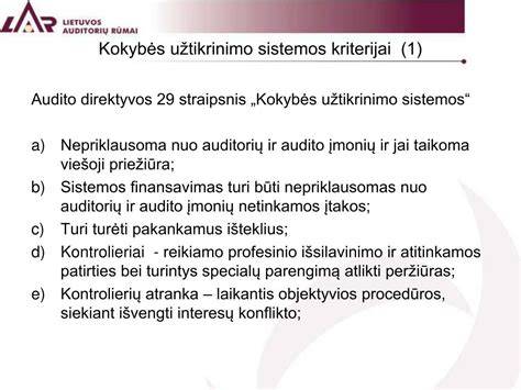 baldų kokybės tikrinimo kriterijai
