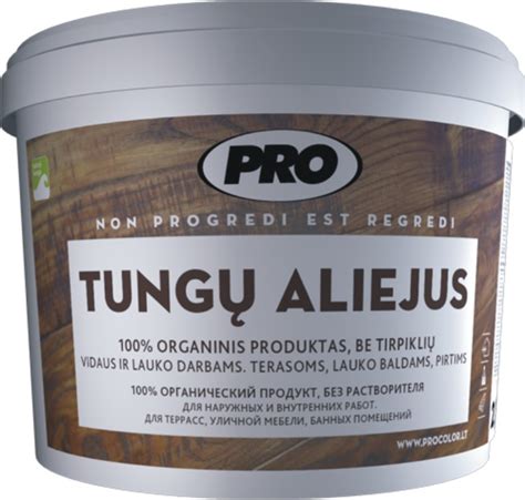 Tungų aliejus - natūrali medienos apsauga