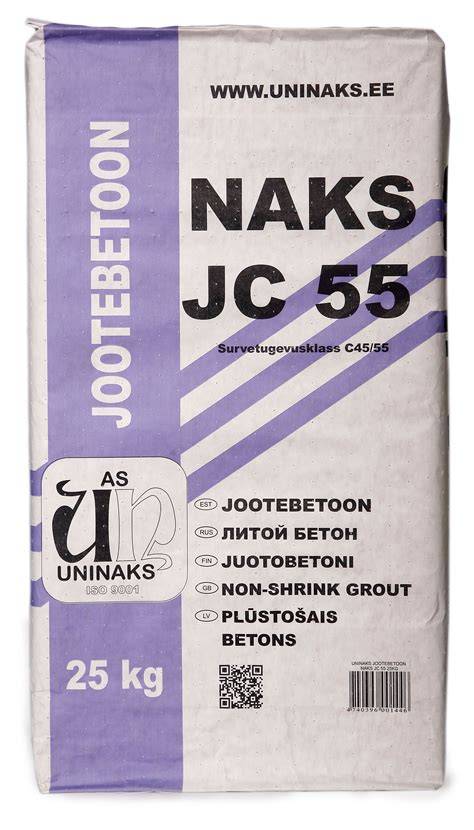 Infografika: Nesusitraukiantis betonas JC55 naudojimo procesas (paruošimas - liejimas - džiūvimas - sukibimo fazės)