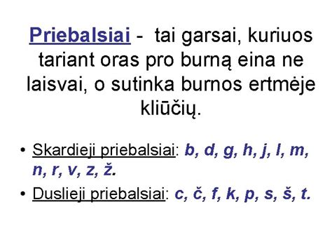 Infografika su lietuviškų priebalsių poromis (skardieji/duslieji)