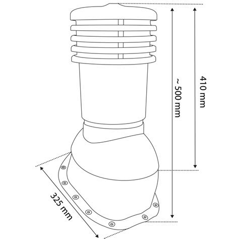 Ventiliacinio kaminėlio konstrukcija