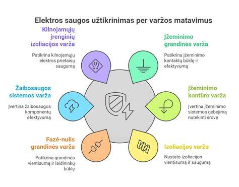 Islandijos regiono schemos ir izoliacinių varžų matavimo vietos (infografika)