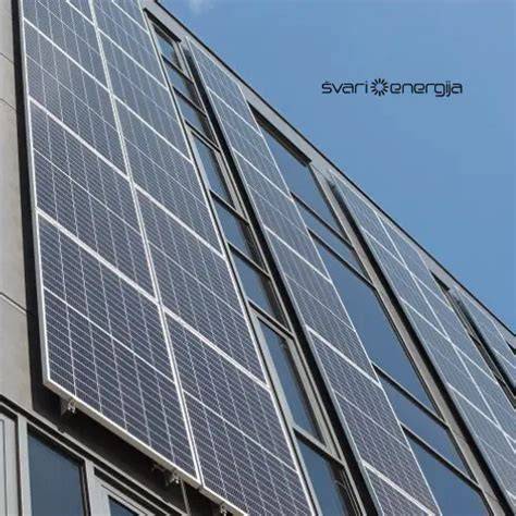 Integruotos fasadinės saulės elektrinės koncepcija: BIPV sprendimai ir jų funkcijos