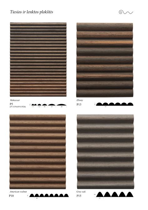 Įvairios medienos apdailos priemonės