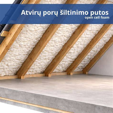Purškiamos putų izoliacijos patogumas sudėtingose vietose