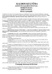 Diagrama: sintaksės ryšiai su morfologija, leksikologija, kalbos kultūra ir stilistika
