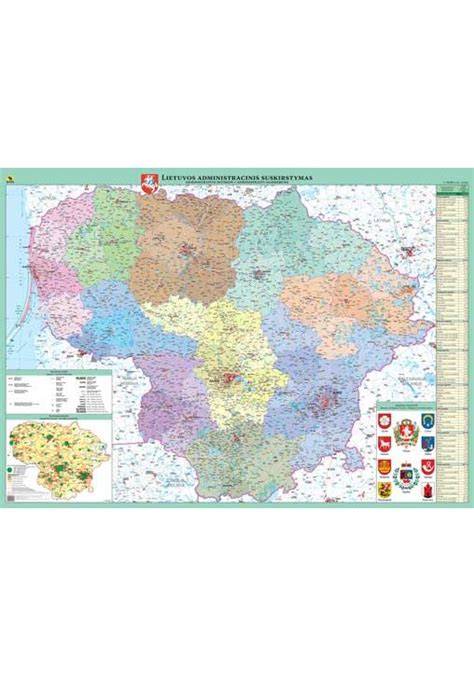 Mapa: Lietuvos kalbų darybos skirstymas