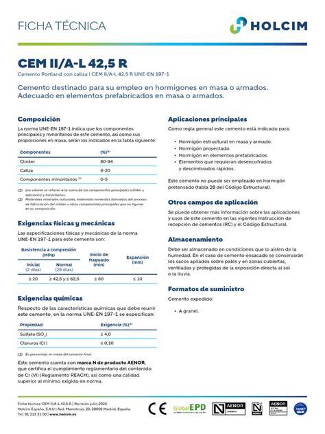 Infografika: Cem II/ A-LL 42.5R savybės ir taikymo sritys