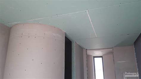 Glaistymas ir siūlių armavimas gipso kartono plokštėse