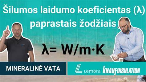 Infografika: šilumos laidumo koeficientų sąryšis (λ, R, U) ir jų įtaka namų energijos taupymui