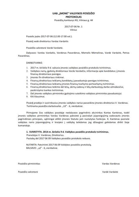 Praktinis protokolo pavyzdys