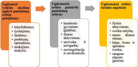 Pasiekimų sričių struktūra ir lygiai