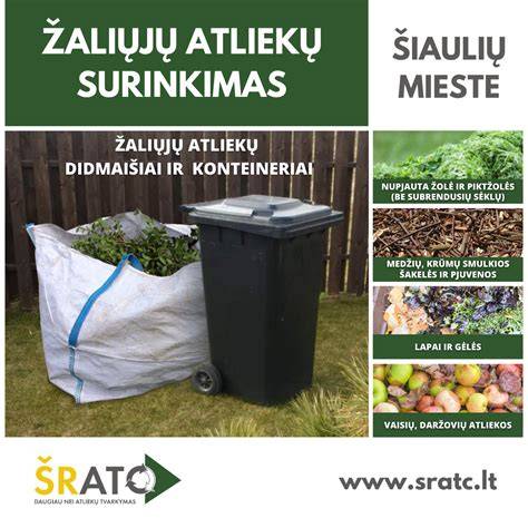 Infografika: Žaliųjų atliekų rūšiavimas ir maršrutai mieste