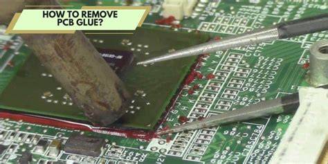 PCB klijų tipų diagramą iliustruojanti paveikslėlis