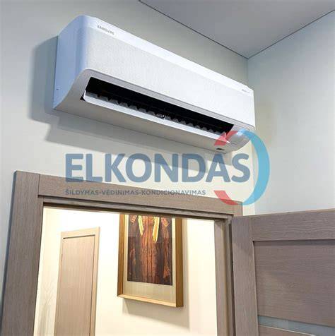 Oro kondicionieriaus įrengimo iliustracija