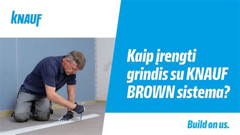 Infografika: Knauf Brown grindų įrengimo eiga