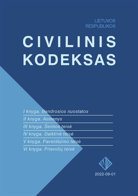 Teisinės nuostatos: civilinis kodeksas ir bendrijų veikla
