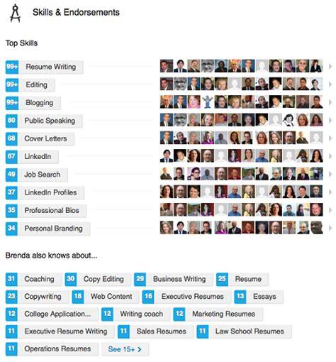 skills, endorsements
