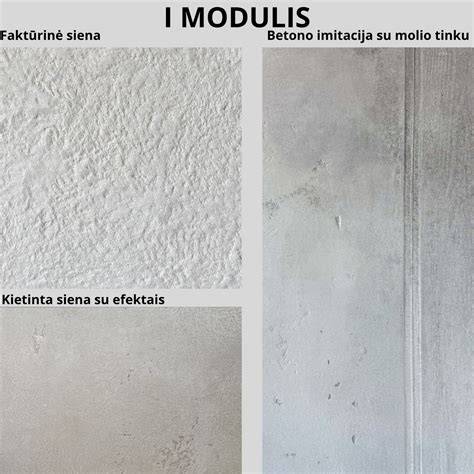 Molio tinko dekoratyvios dugno tekstūros pavyzdys