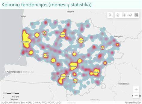 Žemėlapis: kur dažniausiai taikomi impregnantai skirtingose Lietuvos regionuose
