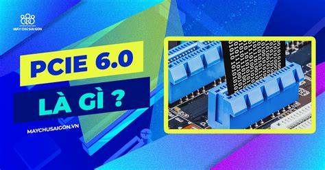 Grafikas PCIe 5.0 ir 6.0 pralaidumo palyginimas